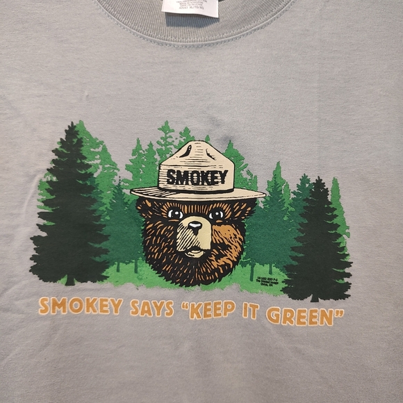 Smokey Bear Smokey Says Keep It Green T-Shirt Forest Fire XL NWT - Picture 1 of 6